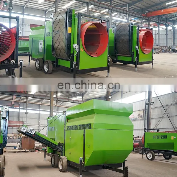 Factory Price Heavy Duty Rock Trommel Screen Small Rotary Trommel Drum Screen Gold Mobile Trommel Screen Price photo-5