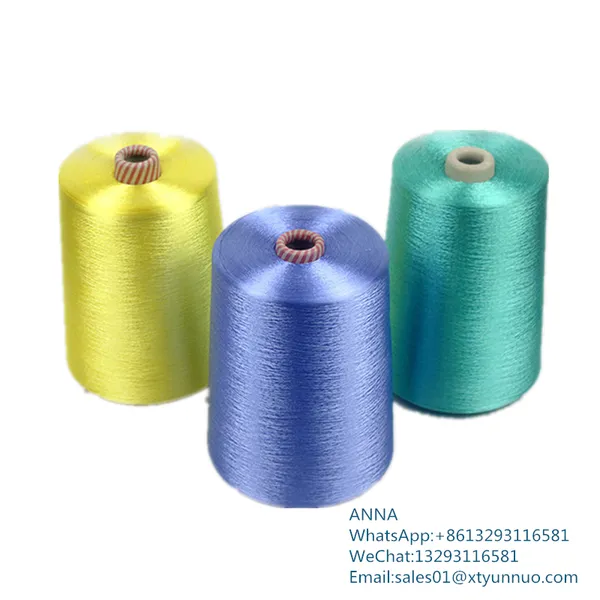 Colorful With Dyeing Tube Weaving Knitting Yarn Cotton Polyester Blend Yarn photo-5