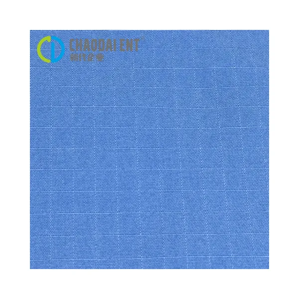 Stretchy Plaid 47%Nylon+48%Cotton+5%Sp 220gsm Woven Canvas Fabric for Workwear photo-5