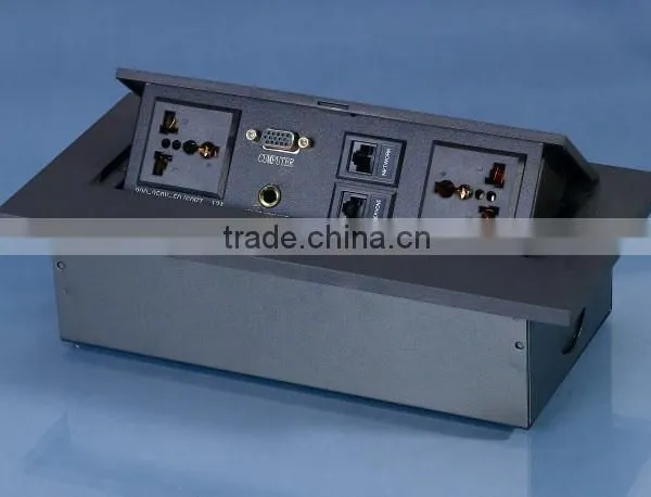 Hidden Power Socket Data Box VGA 3.5mm USB Desktop Socket