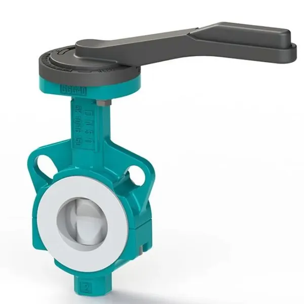 PTFE Lined Gate Valve,Ductile Iron Body,RF Flange, Manual Gear Operated,Full Bore,Anti-Adhesion,Alkali Resistant for Petrochemical,