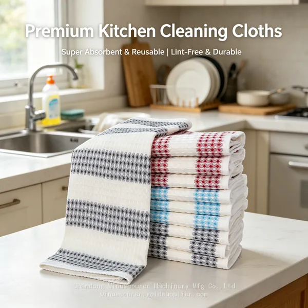 Premium Microfiber Kitchen Cleaning Cloth Set Reusable Household Cleaning Cloths Rag for Home Cleaning photo-2