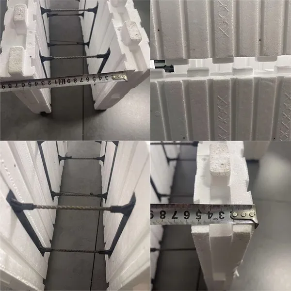 EPS Foam Board ICF Block Building Blocks System Concrete Forms Insulated Energy-saving China Factory Concrete Block Molds photo-5