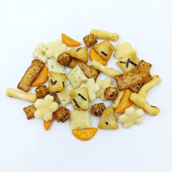 Assorted Japanese Style Rice Cracker Mix With 7 Unique Shapes and Flavors for Wholesale Snack Distributors photo-5