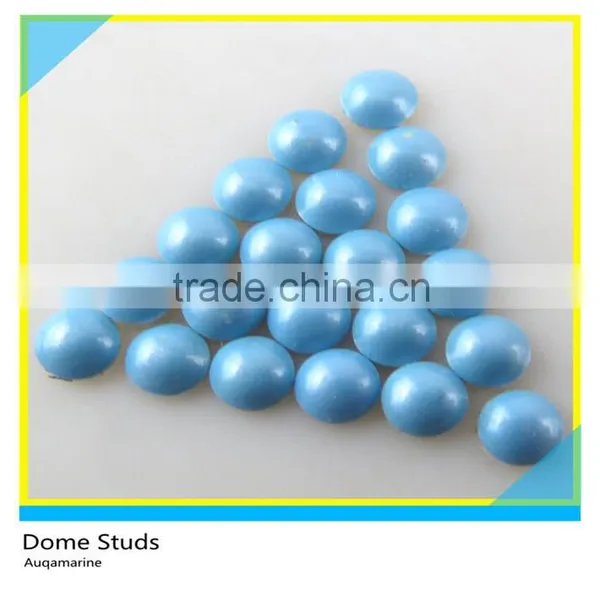 Hotfix Loose Aluminum Dome Studs Rose Brass Studs Iron on Half Round Studs photo-5
