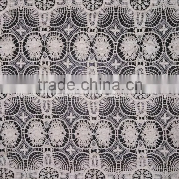 2016 New Lace Design 100% Cotton Full Lace Fabric For Garment photo-5