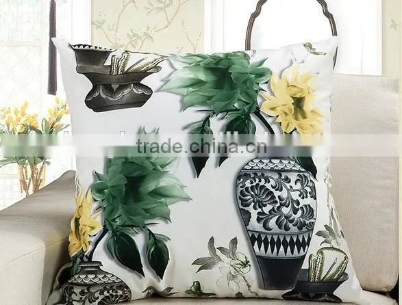 Vase and Flower Design Cushion for Car , Seat ,home Decoration photo-4