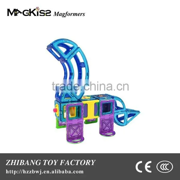 Triangle and Square Shape and Permanent Type Magnetic Tiles Toy for Kid photo-3