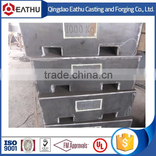Rectangular Cast Iron Test Weight 1000KG M1 Class photo-3