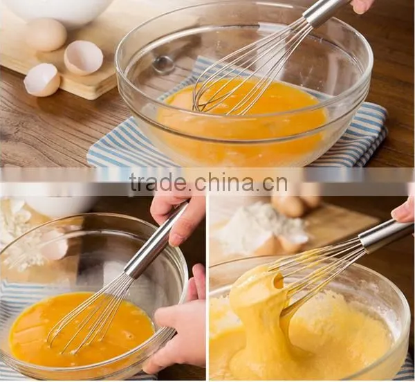 Hot Sale Rainbow Silicone Whisk With Colorful Handle Silicone Kitchen Utensils for Blending, Whisking, Beating & Stirring photo-4