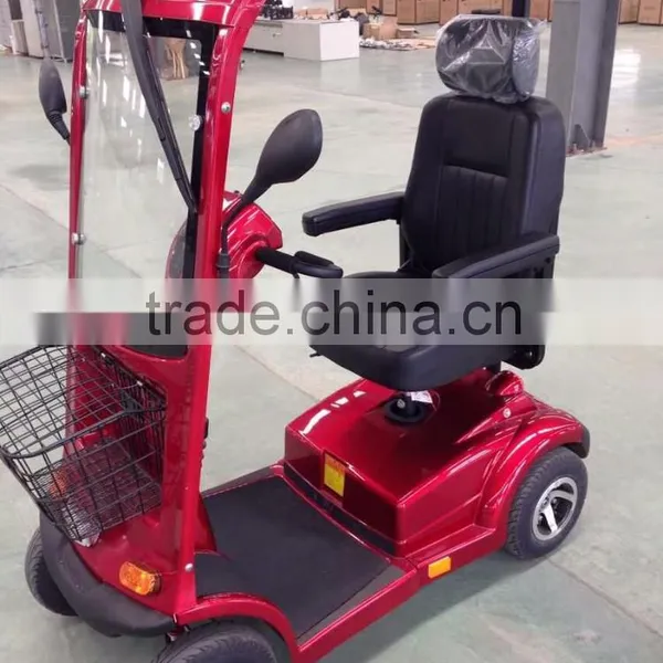 One Seat Four Wheel Mobility Scooter With Detachable Canopy Windscreen photo-4
