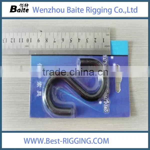 Black Metal Spray-paint S Hook, Metal S Hook (80mm Long) in Rigging Hardware China Factory photo-2
