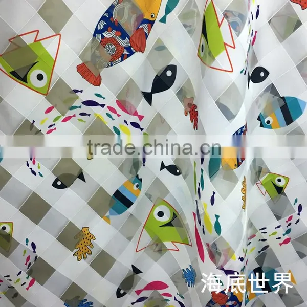 Polyester 3D Printed Bilayer Organza Skirt Fabric photo-5