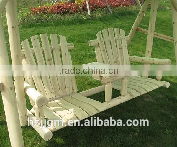 Two Seat Wooden Patio Swing With Canopy photo-4