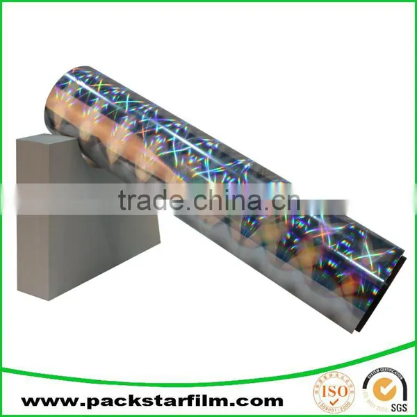 Supplier Wholesale Metallized Bopp Film With Stripe Effect