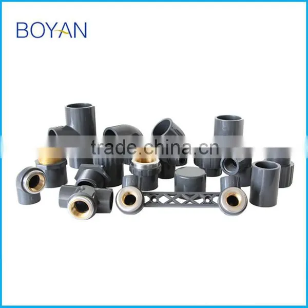China Supplier BOYAN Irrigation Fittings Grey ASTM SCH80 CPVC Coupling photo-3