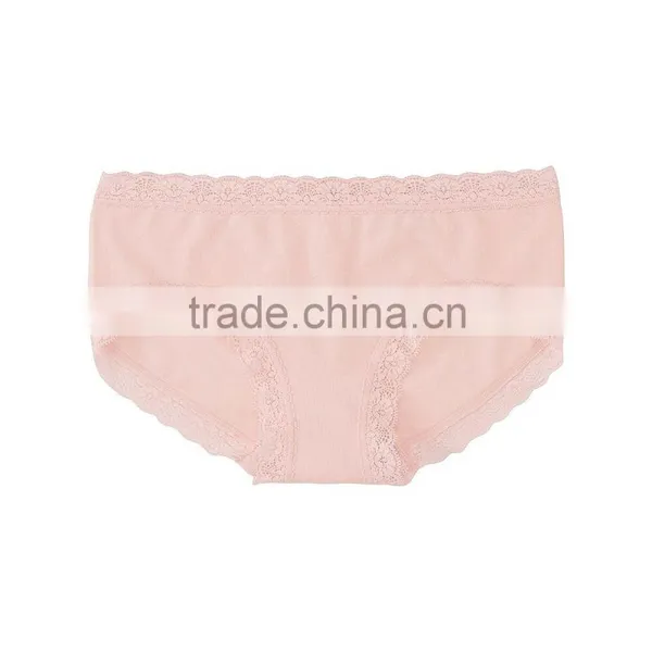 Lady's High Quality Soft Lace Cotton Spandex Shorts photo-4