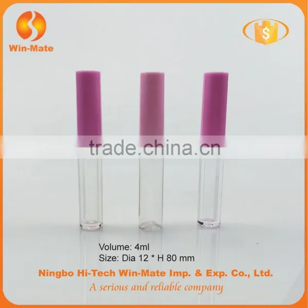 Hot-selling Bright Color Transparent Pink 8*1.2mm Cosmetic Lipgloss Tube Packaging photo-5