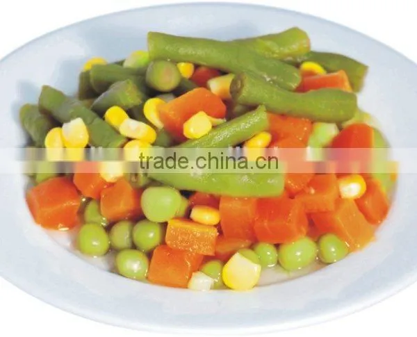 Canned Mixed Vegetables, Green Pea and Carrot, Canned Vegetable