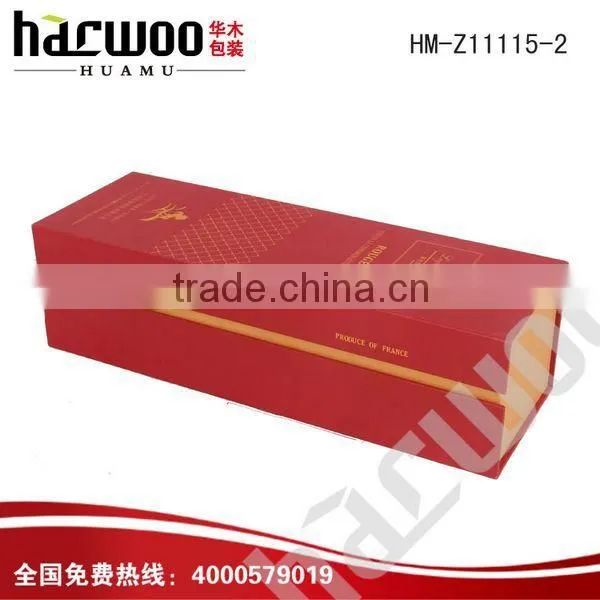 Hinged Cardboard Wine Gift Box for Sale photo-2