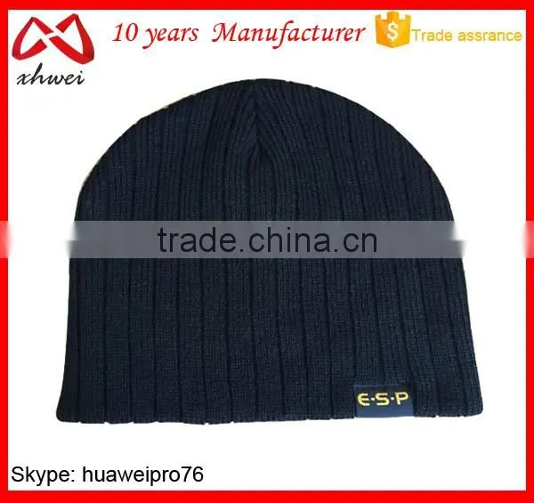 OEM Factory 2016 Fashion Polyester Stripe Hip Hop Hats Winter Beanie Hat Knit photo-6