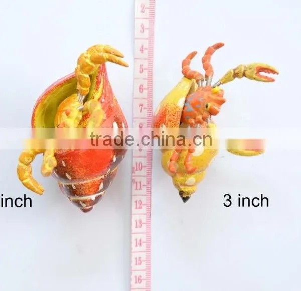 4 Inch Plastic Lobster in Artificial Conch Shell 3D Fridge Magnet photo-3
