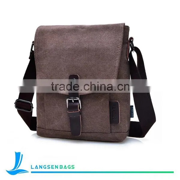 Wholesale Fashion Canvas Messenger Bag Shoulder Bags Men Outdoor Bag photo-2