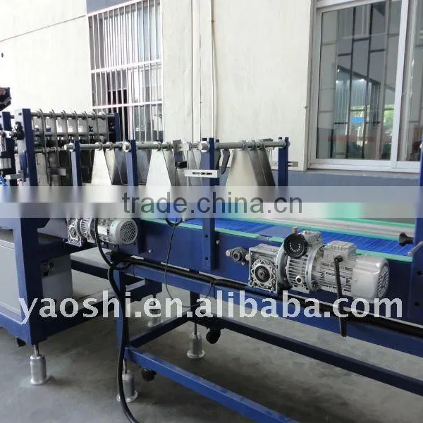 automatic PE film thermal wrapper, automatic hot shrink packing machine, film packing machine, bottle packaging machine