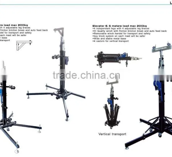 MT-65001 Max Loading 200kgs Telescopic Light Tower For Hang On Speaker photo-2