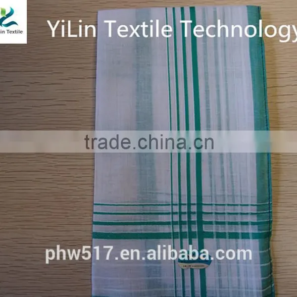 NO-24 100% Cotton Handkerchiefs White Center Handkerchief