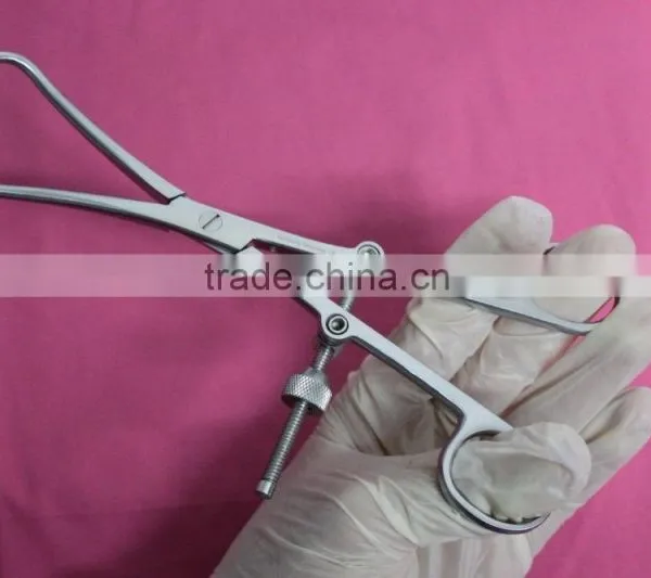 OR Grade Bone Reduction Forceps With Fixation Screw 8" Orthopedic Instruments By Taidoc photo-4