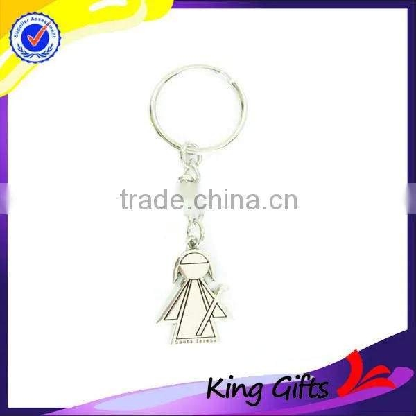High Quality Easy to Pull Buckle Anti-silve Metal Key Chain for Souvenir photo-2