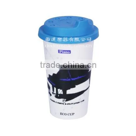 2015 Ceramic Cup With Silicone Lid photo-3