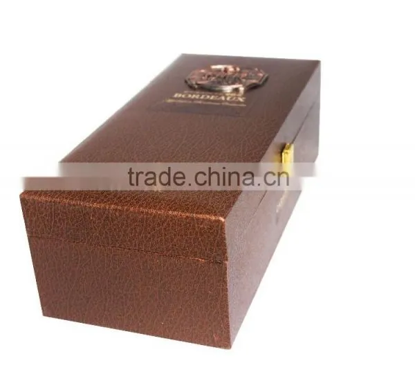 2015 Custom Design Leather Wine Box, Wine Gift Box photo-2