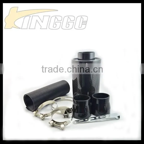 Hot Product Universal Real Black Carbon Fiber Expandable Car Air Intake Kit photo-5