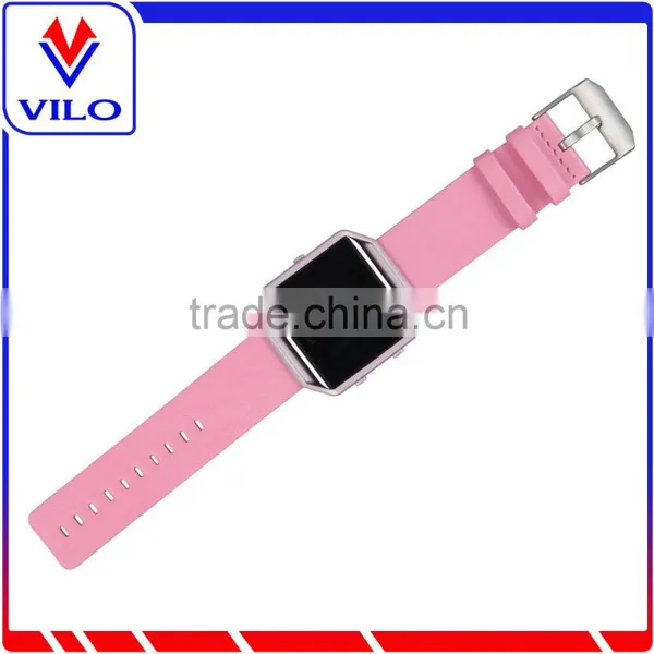 Wristband Genuine Leather Strap for Fitbit Blaze / Metal Bumper for Fitbit photo-4