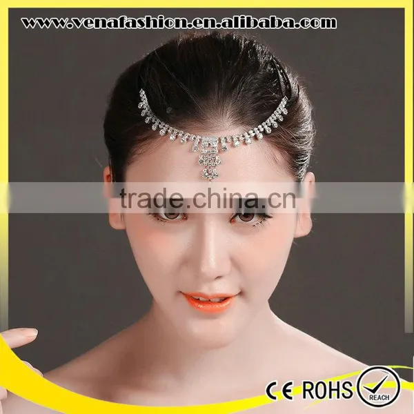 Fashion Stetch Elastic Rhinestone Headbands With Rhinestone