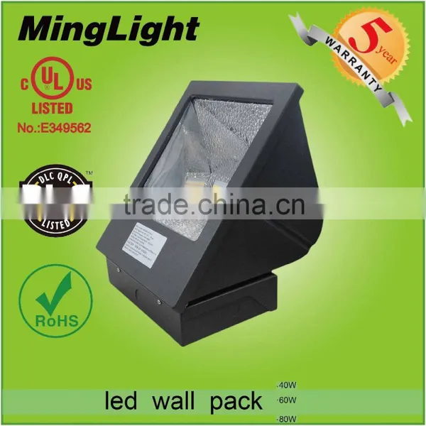 DLC UL CUL 40w 60w 80w Led Wall Pack Light /80w Wallpack Light 277vac photo-5