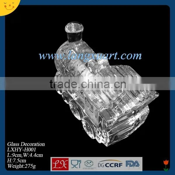 Train Shape Clear Glass Craft Supplier From China photo-3