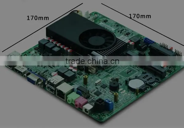 Dual Core 1037U, Super Slim Mini ITX Board, 17 x 17, Mini Industrial Computer Board photo-3