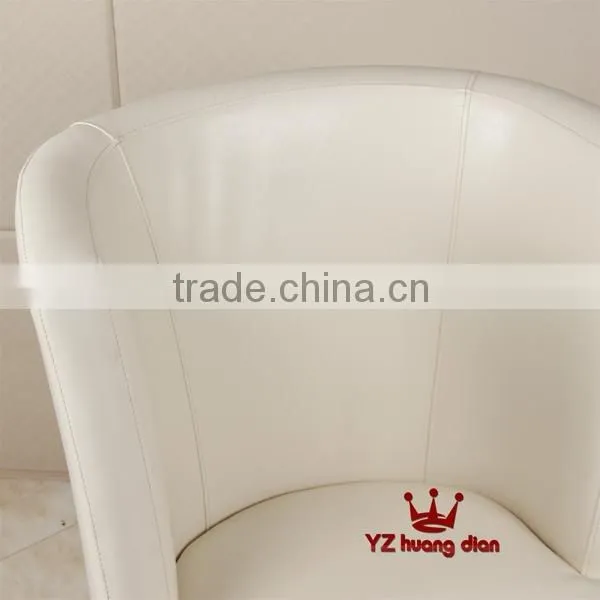 White Color Simple Design Leather Restaurant Booth With Arm YA801 photo-3