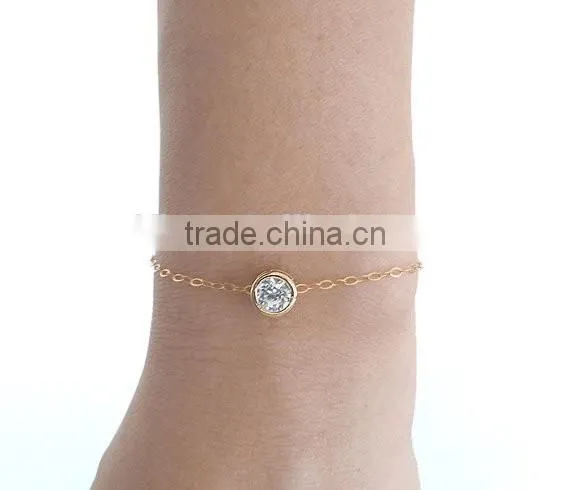 Fashion 925 Sterling Silver Cubic Zircon Bracelet