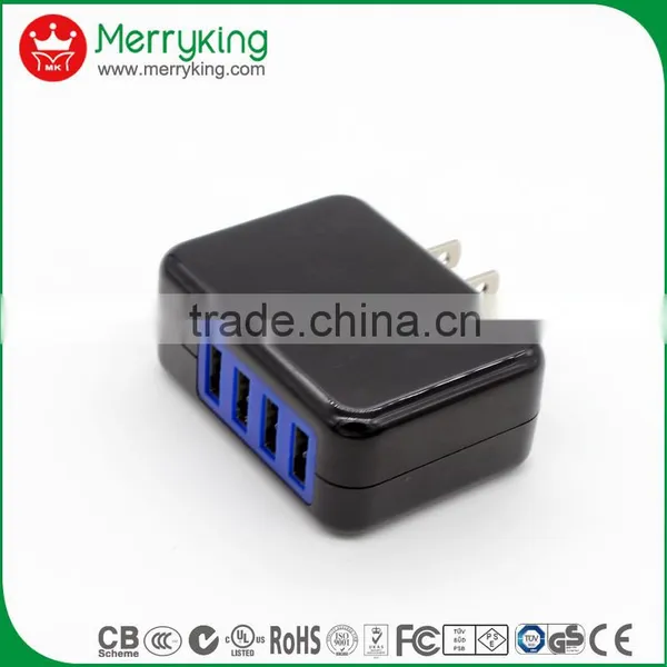 Packed in Double Blister 5voltage 2a 2.1a Usb Wall Charger With 150cm Cable photo-2
