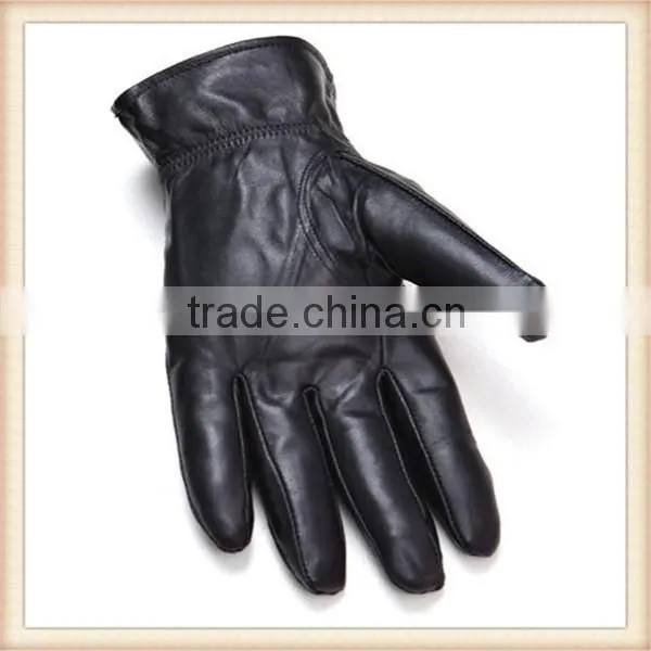 Factory Price 100% Authentic Leather Men Worker Motorcycle Gloves photo-3