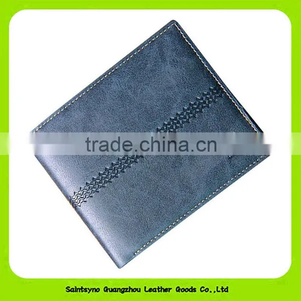 16917 Geometrical Designer Security Leather Wallets for Men Personalized photo-3