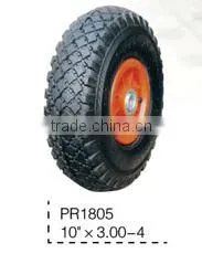 Rubber Wheel TUV CERTIFIED FACTORY Wheelbarrows Pnuematic Wheel, Solid Wheel,PU Foam Flat Free Wheel 6"-18" photo-4