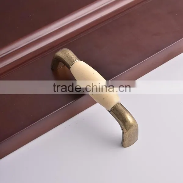 Antique Bronze Copper Zinc Alloy Furniture Hardware Cabinet Kitchen Ceramic Pull Handles Customized Drawer Knobs photo-3