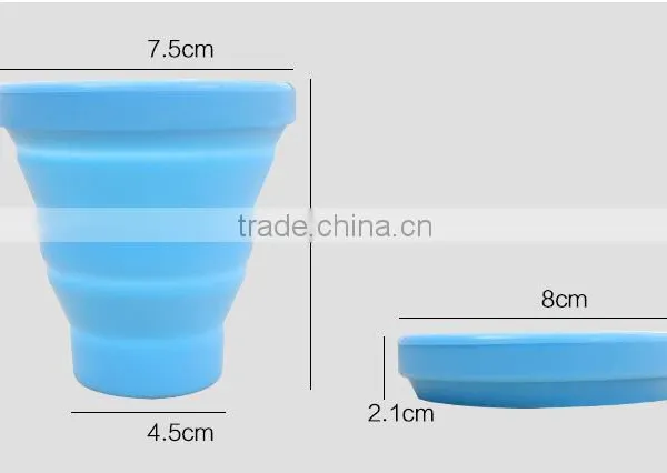 Mini Retractable Silicone Cup Silica Gel Outdoor Travel Portable Cups Travel Folding Cup photo-5