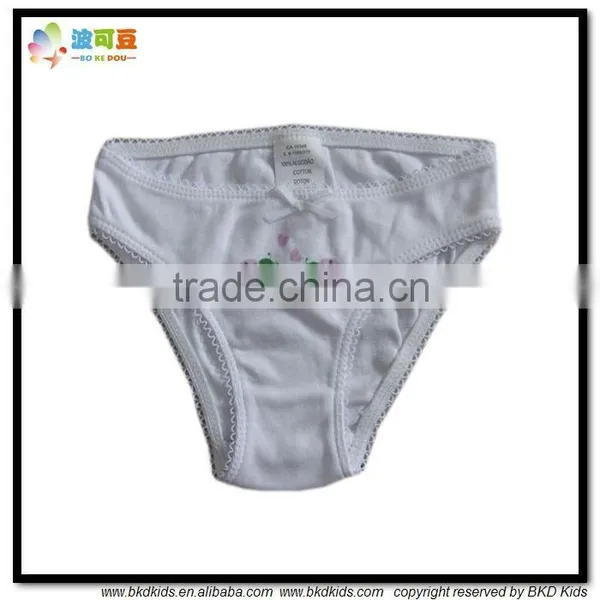 BKD Plain White Organic Kids Underwears