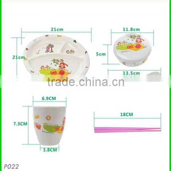 Hot Sale in Europe 100% Melamine Plastic Dinnerware Set for Kid,Food Safty photo-2